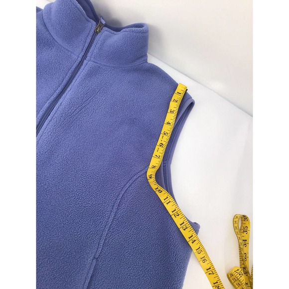 L.L.Bean Polartec Vest Jacket Blue Outdoor Activewear - Picture 7 of 12